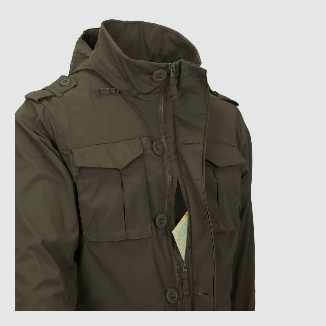 HELIKON-TEX M65 COVERT JACKE ASH GREY