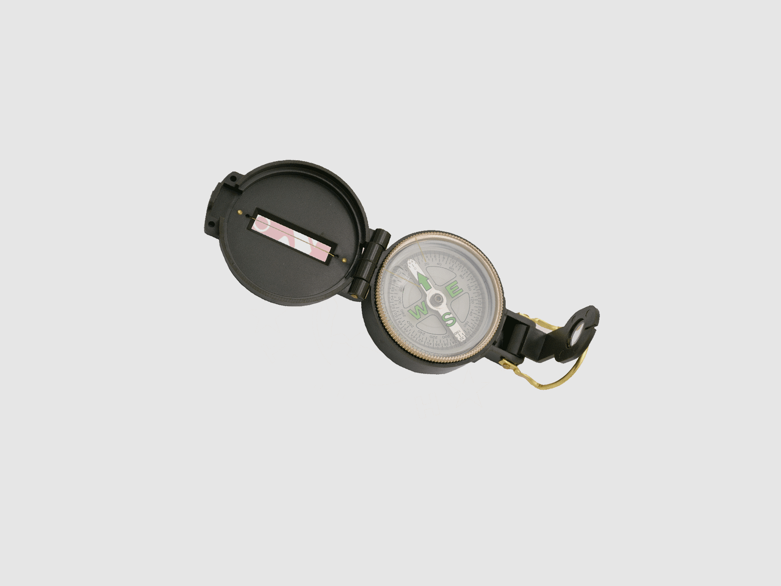 MILITARY GREEN PLASTIC COMPASS