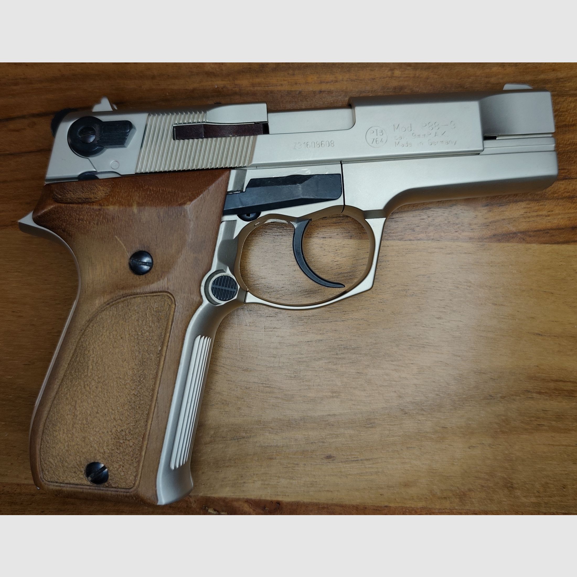 Walther P88 Compact Nickel PTB 764 Silvester-set ver.Pyro+50 schoten munitie