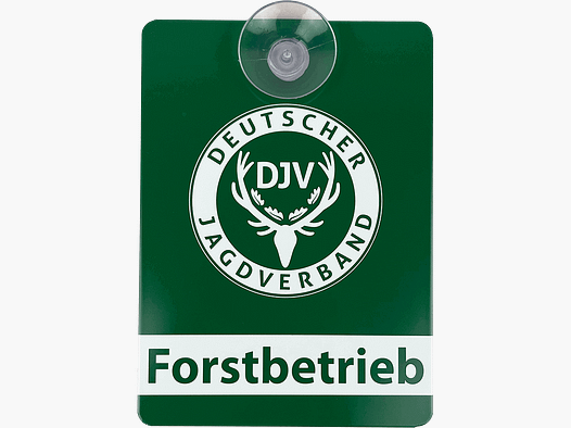 DJV-Autoschild "Forstbetrieb" (Aluminium)