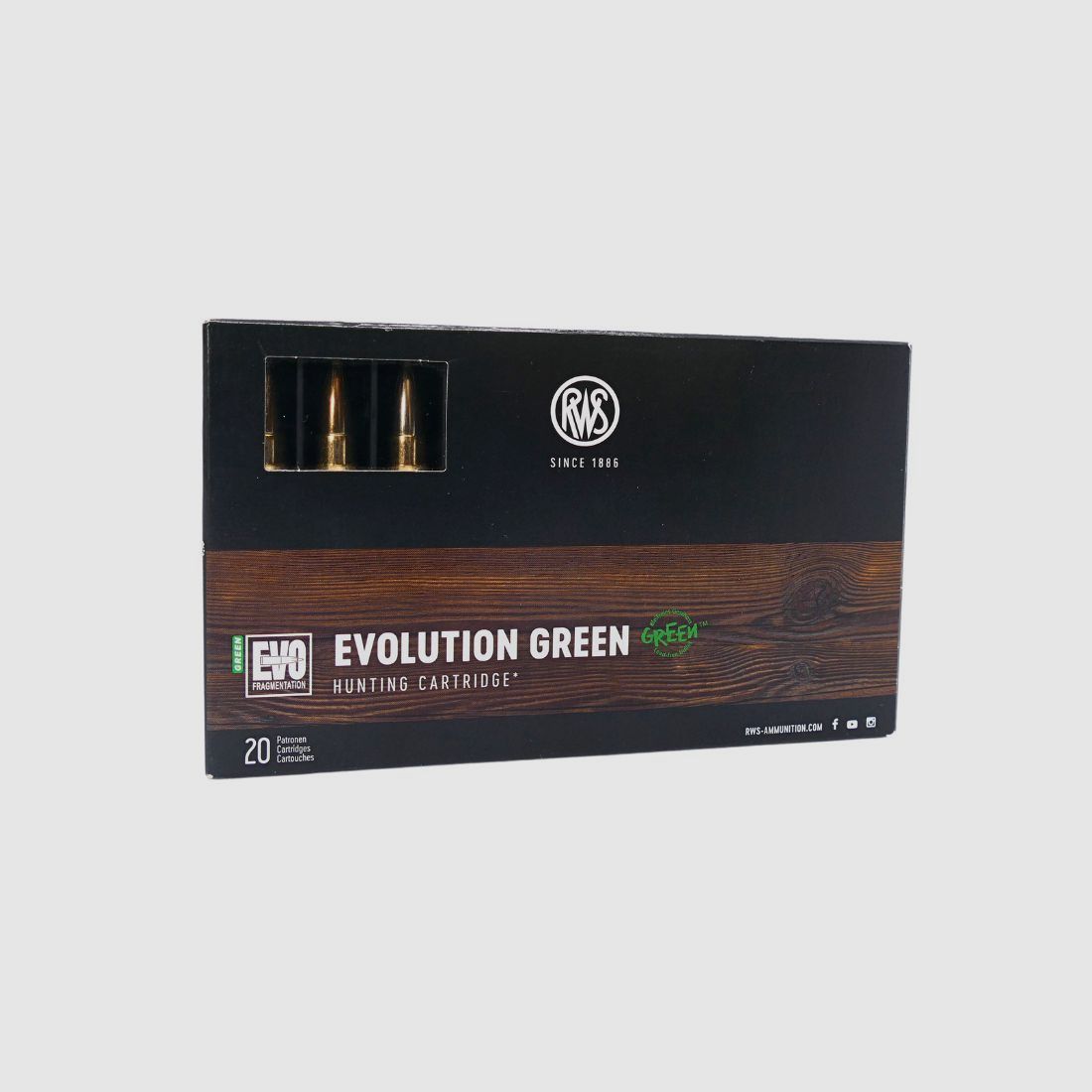 RWS .300WinMag Evolution Green 9,0g/139gr Büchsenpatronen Bleifrei