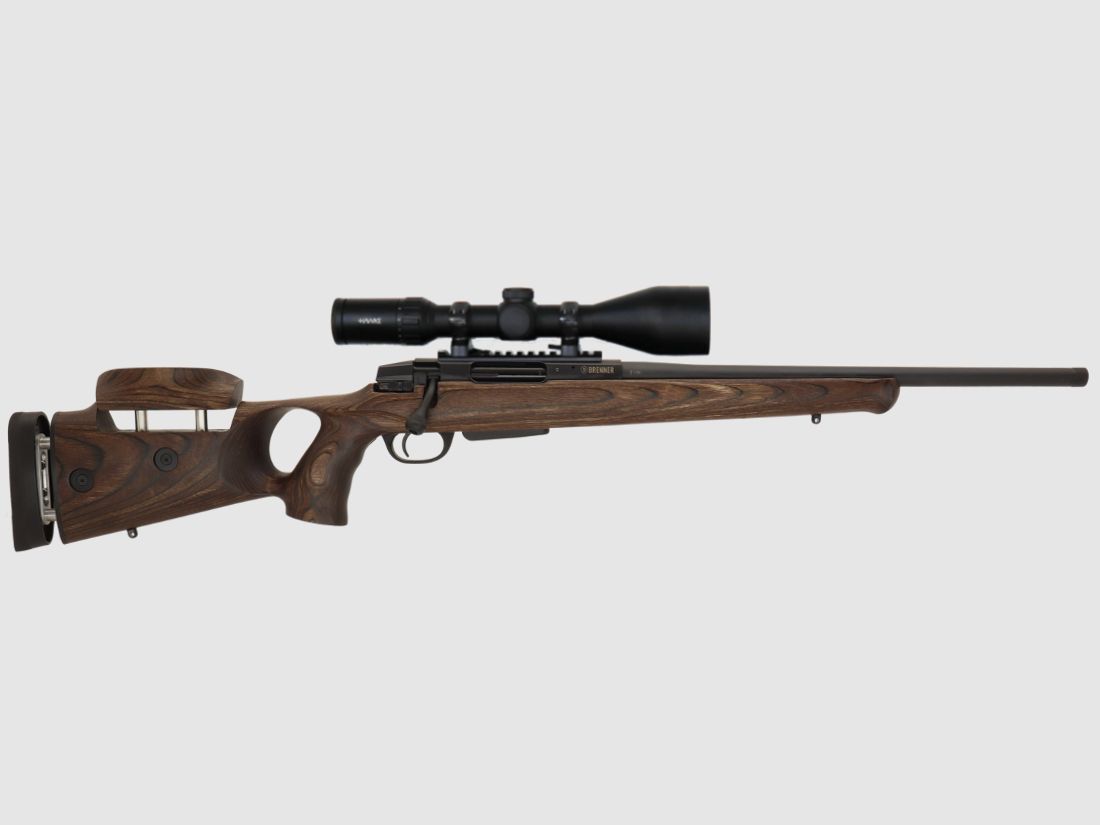 Pacchetto completo: bruciatore BR20 B&H Prohunter Flex con calcio a foro con doppia regolazione incluso Hawke 3-12x56 (Art.Nr.: BR20PHFP6) finanziamento possibile