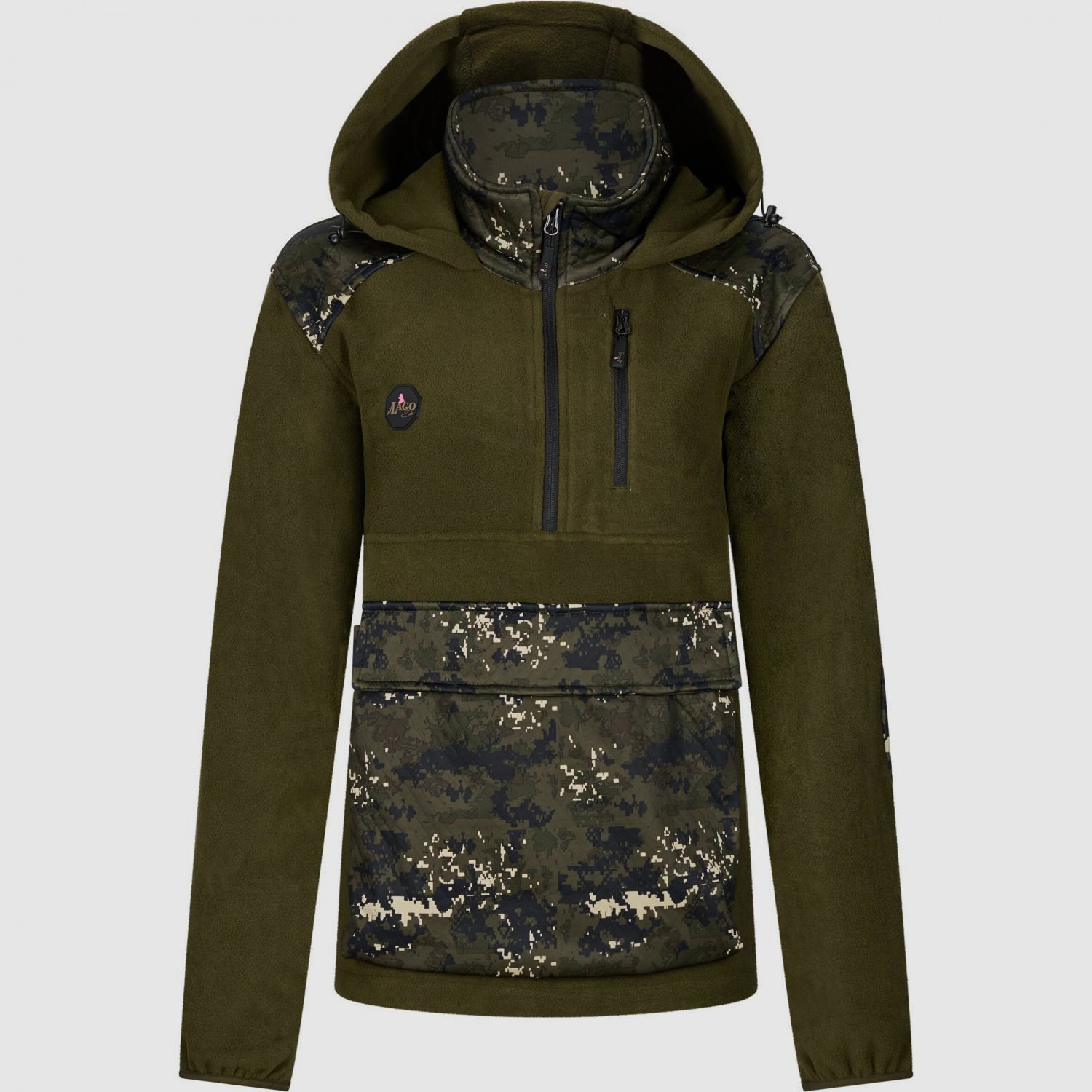 Hybrid Hoodie Shawk Damen (phantomX/Oliv)