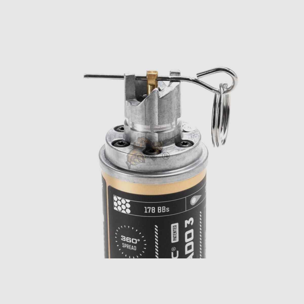 Tornado 3 Timer Airsoft Grenade 6mm BB with 3-Stage Fuse - 178 Shots | Krytac, image 7 of 10