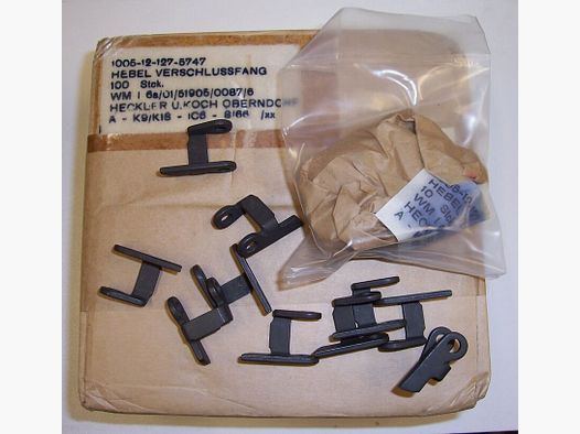 Original Hebel Fangklinke für Verschlussfang H&K G3, Heckler und Koch GmbH Oberndorf a.N.