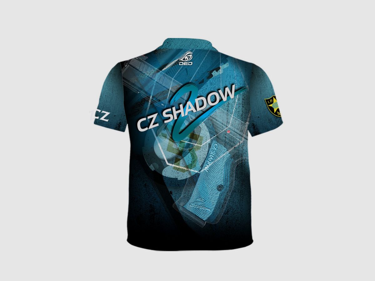 DED CZ Shadow 2 Blue T-Shirt, Größe: XXL, Benutzerdefinierter Name: Mit Benutzerdefiniertem Namen, Kleidungstyp: Kinder, Bild 2 von 3