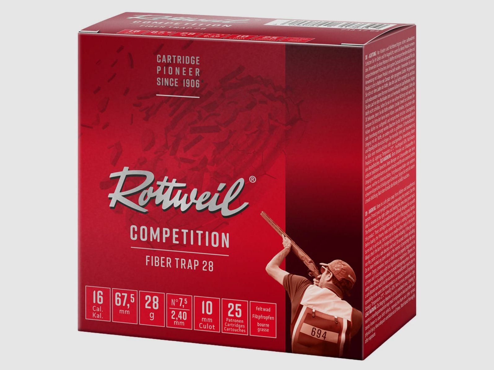 Rottweil 16/67,5 Fiber Trap 28 2,4mm - 28g