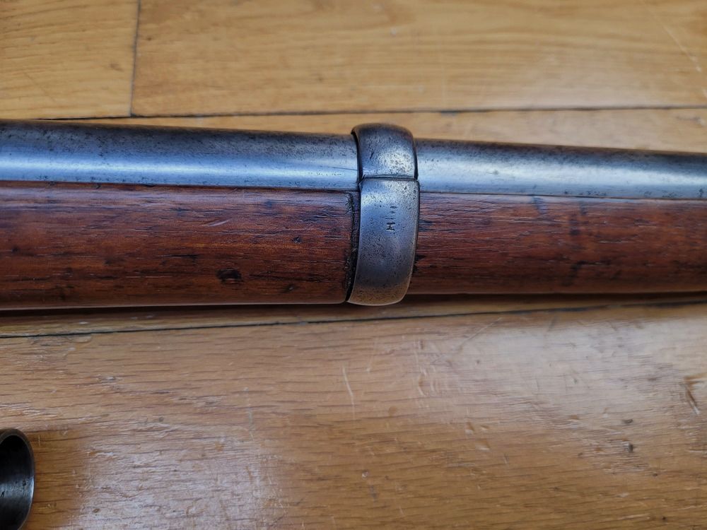 Sehr seltener bayerischer Kavallerie-Mosqueton Modell 1843 modifiziert 1851/60 – 1. Perkussionssystem der bayerischen Armee – Neu gebaut – Kriege von 1866 und 1870 – Arsenal Amberg 1851 – Seltene Waffe in TBE, Bild 7 von 30