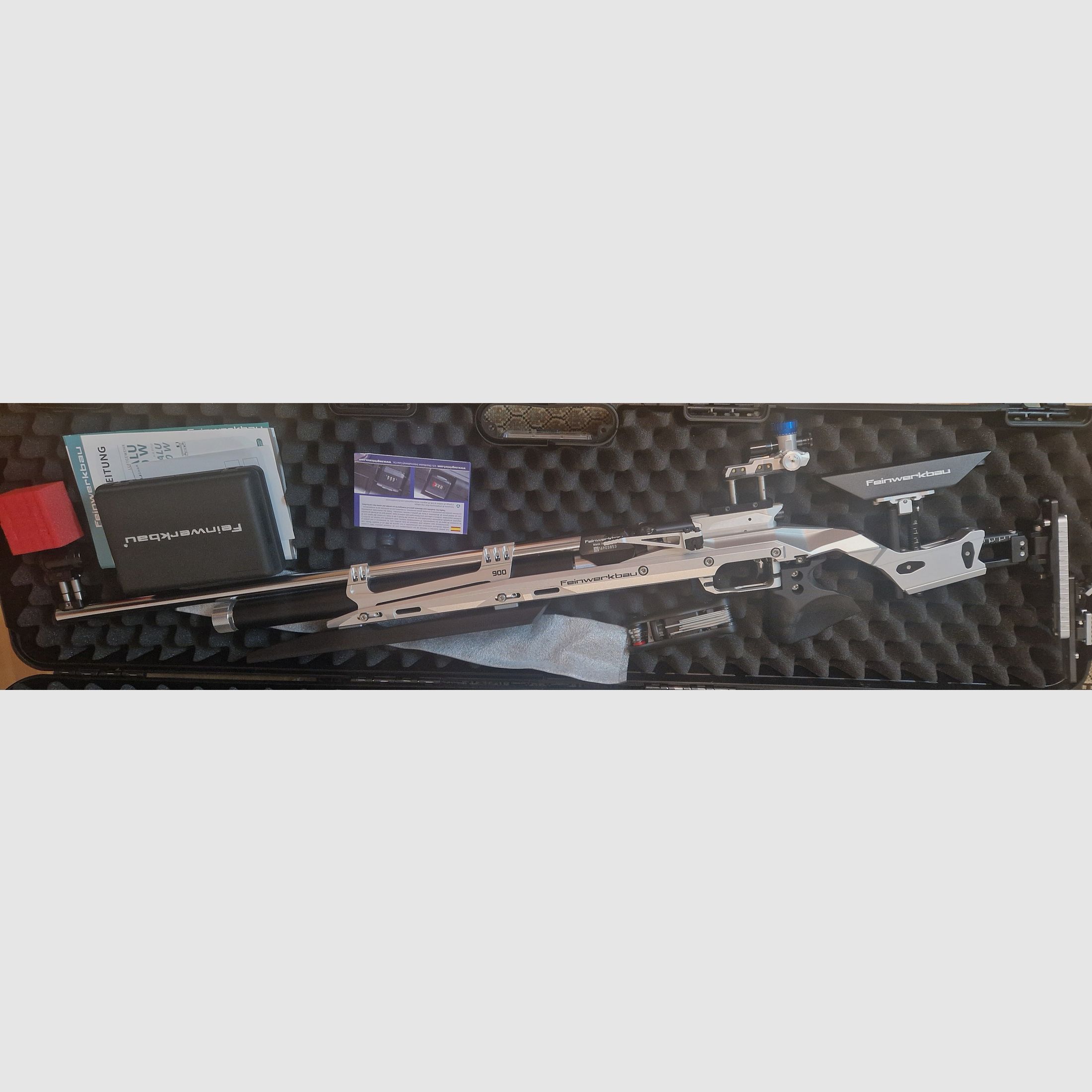 Feinwerkbau 900 Alu Auflage silber neu