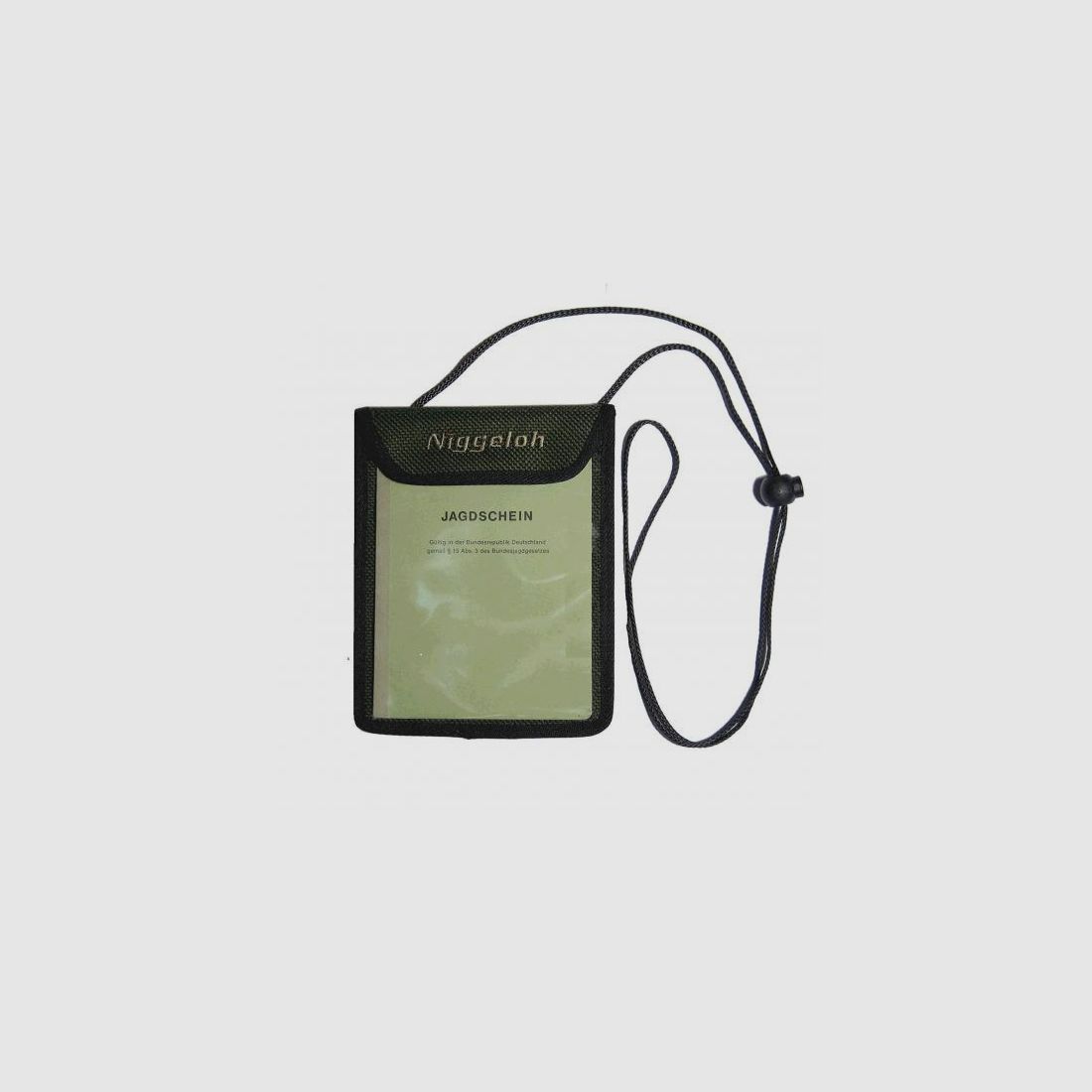Niggeloh Jagdscheintasche grün, klarsicht