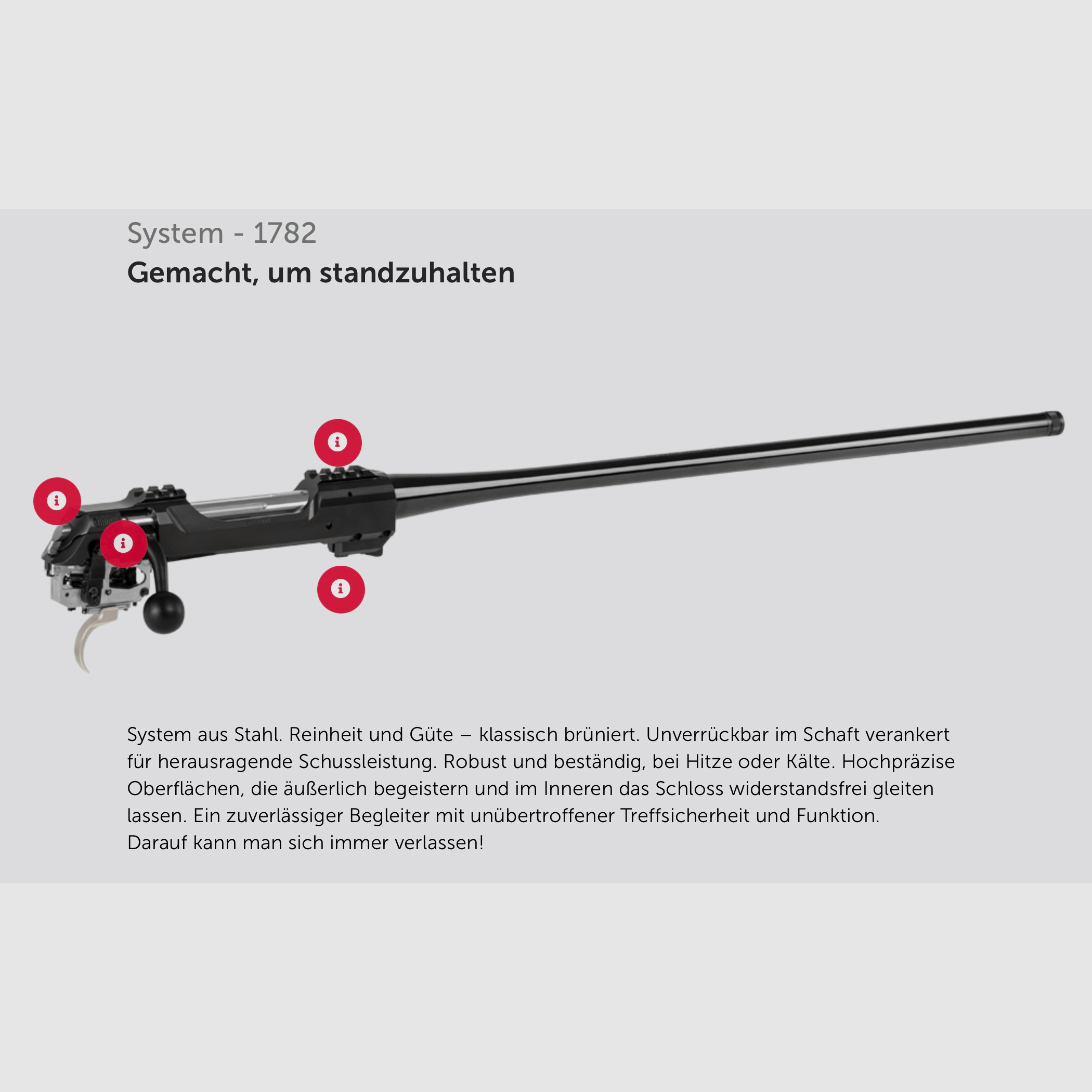 J.G. Anschütz 1782 D G-15x1 Deutscher Schaft Kaliber 6,5 Creedmoor LL 520 mm Repetierbüchse
