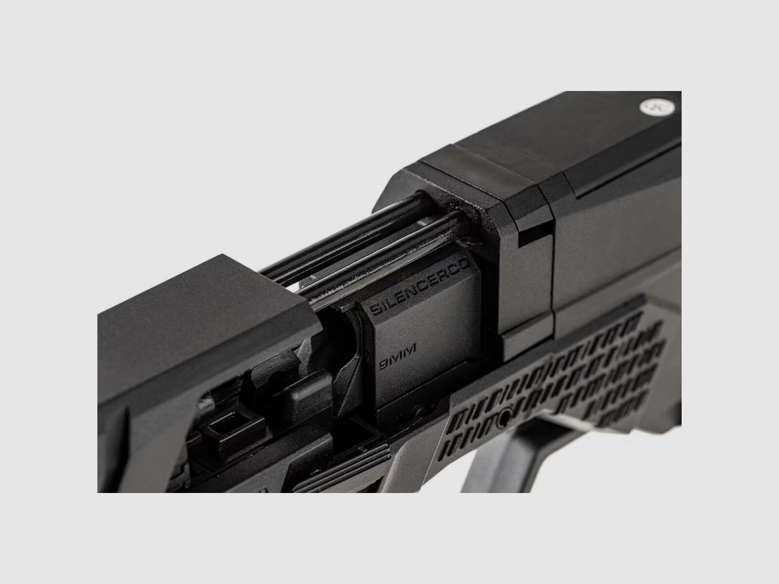 SilencerCo Maxim 9 CO2 Blowback Airsoft Pistole in Schwarz von Krytac