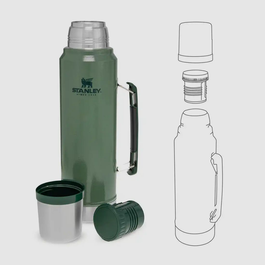 Stanley Vakuum Isolierflasche Classic Legendary 1 l