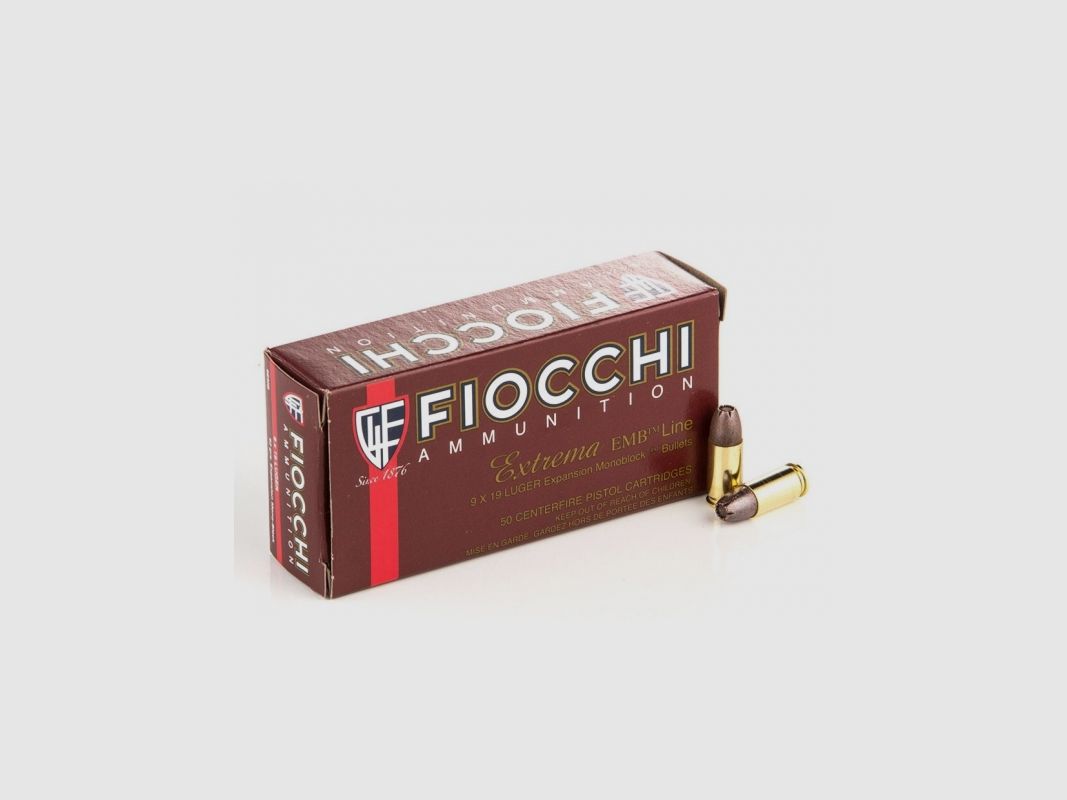 FIOCCHI 9X19 EMB 6G ZETA PI 50 STK, Bild 1 von 2