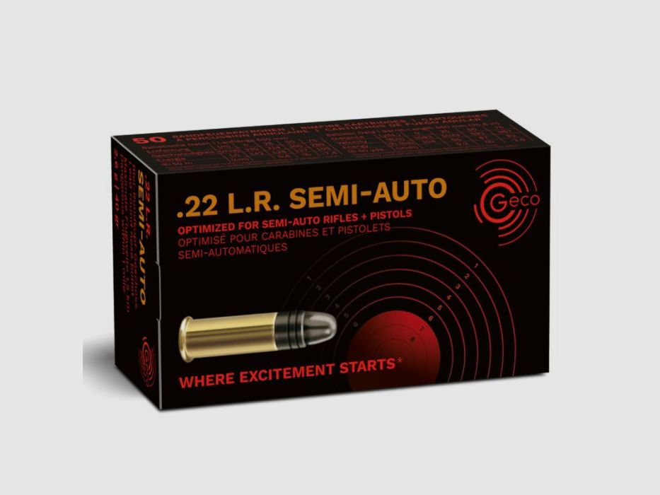 Geco .22 lr. Semi-Auto 2.6g/40gr, image 1 of 4