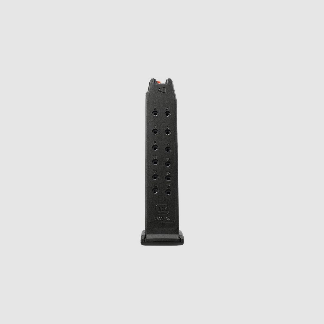 Caricatore Glock G22-01 .40 S&W 15 Colpi Follower Arancione, immagine 2 di 2