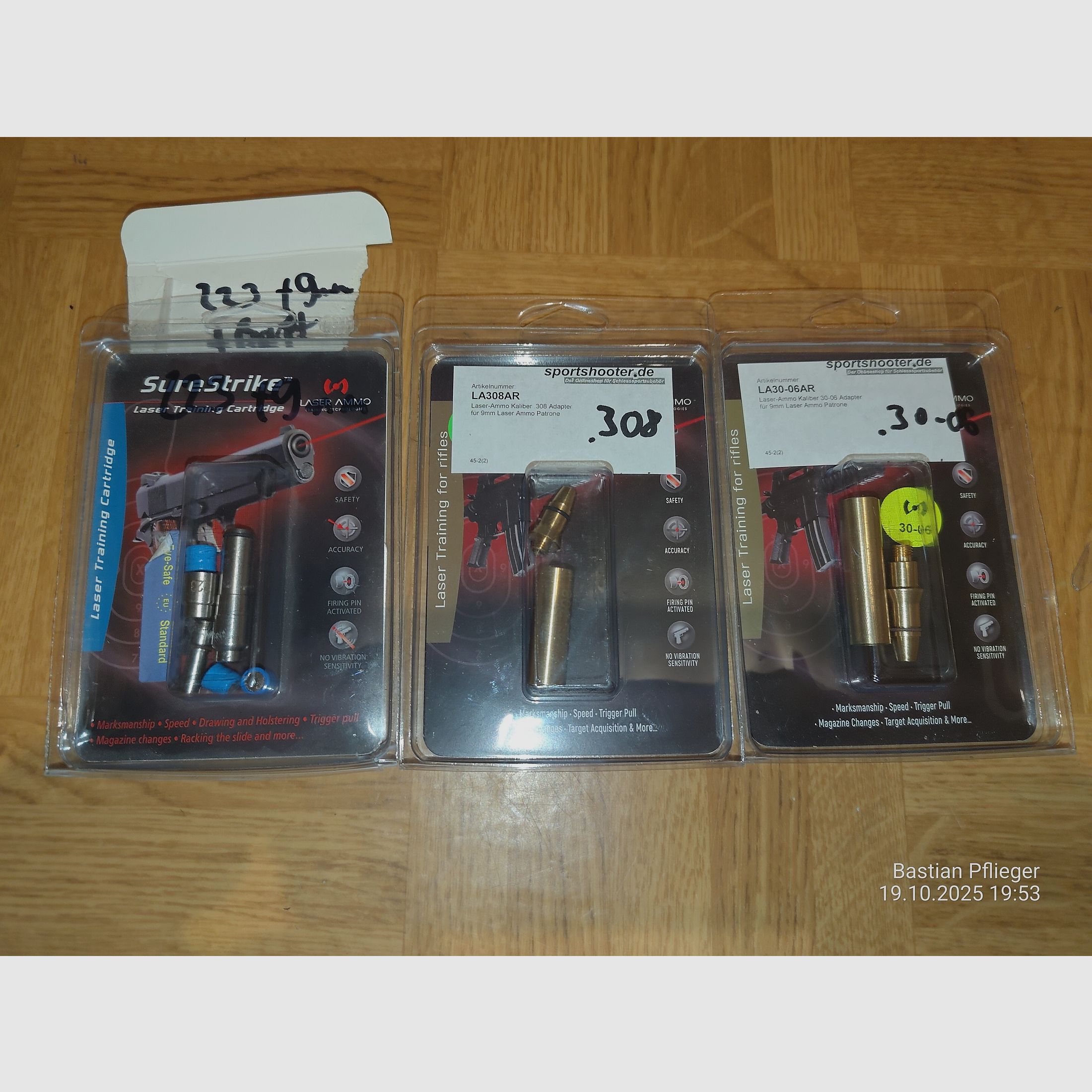 Sure Strike Laser Ammo / 9mm / .223 / .30-06 / .308 + 3 batteries