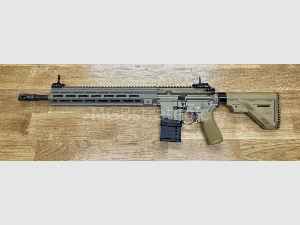 Heckler & Koch MR223 A3 Slim-Line 16.5" Barrel - semi-automatic rifle .223Rem long M-LOK handguard - sand color - sport approved! - similar to Bundeswehr G95A1 G95KA1 G95K H&K 416