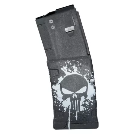 Cargador MFT AR15/M4, 30 cartuchos, .223 Rem / 5,56x45mm Punisher Skull, imagen 1 de 6