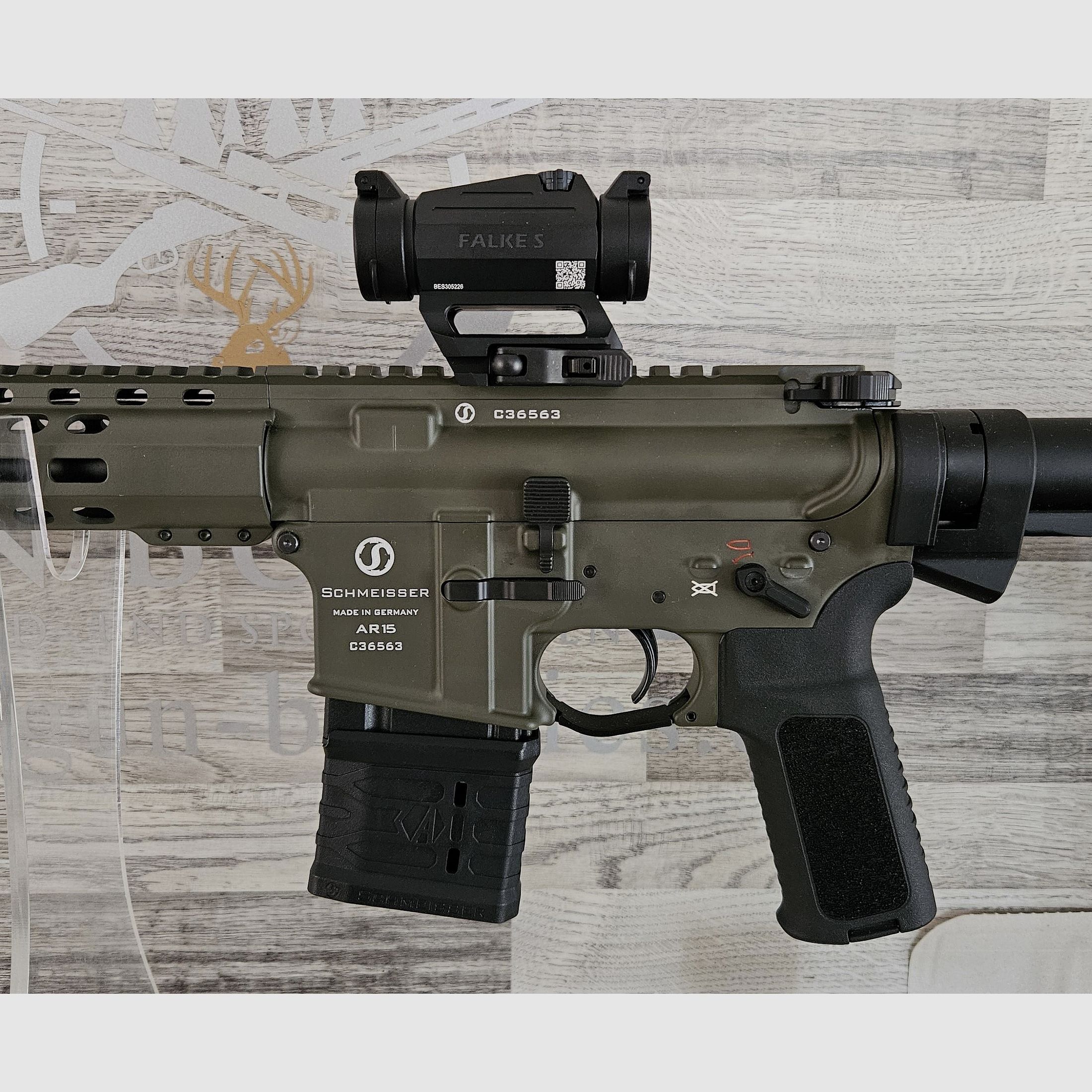 Schmeisser AR-15 M4FL OD Green 14,5" Kal. .223Rem. - Komplettset - Neuware vom Fachhandel