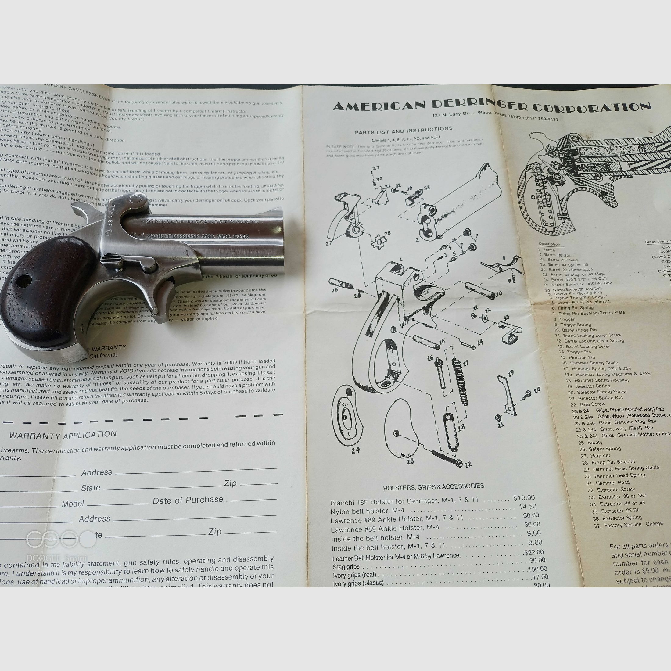 American DERRINGER Corp. Waco Texas