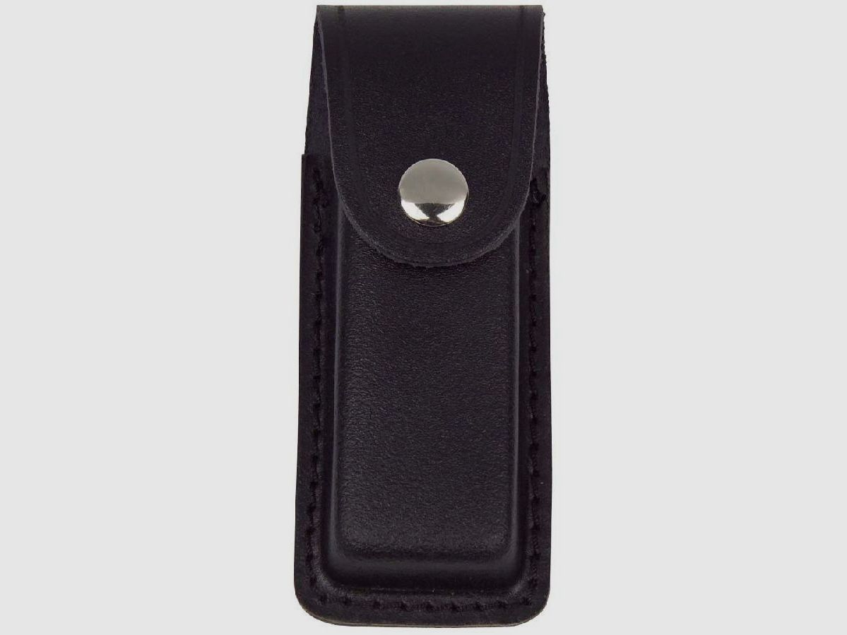Leren hoes zwart grip lengte 11cm maat: 11,5x3,5x1,7cm