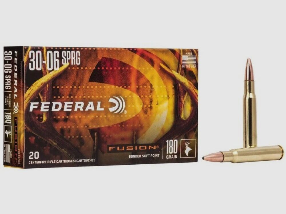 Federal Premium Ammunition Fusion BSP 180grs 20St .30-06Spring