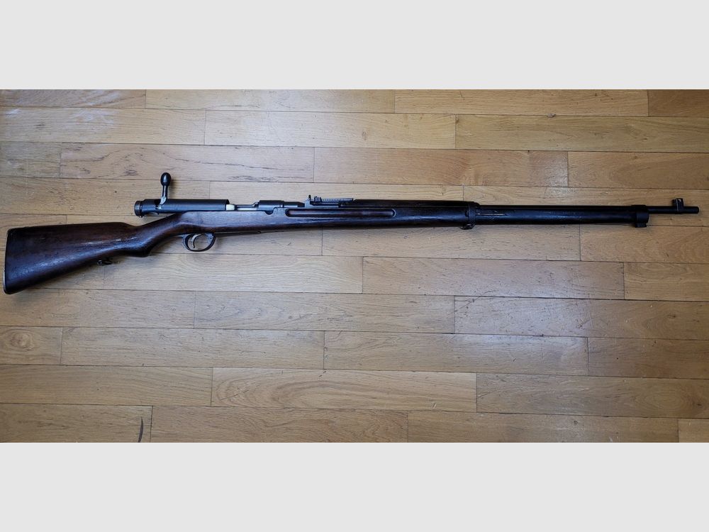 Bardzo ładna japońska karabina Arisaka Typ 38 – oryginalny kaliber 6,5×50 – Arsenal Nagoya w 1939 roku – zamówienie z Tajlandii z 1940 roku – oryginalne oksydowanie w 99% – bardzo dobra mechanika i lufa – ładne oznaczenia – zaczep na bagnet – TBE ++, zdjęcie 2 z 33