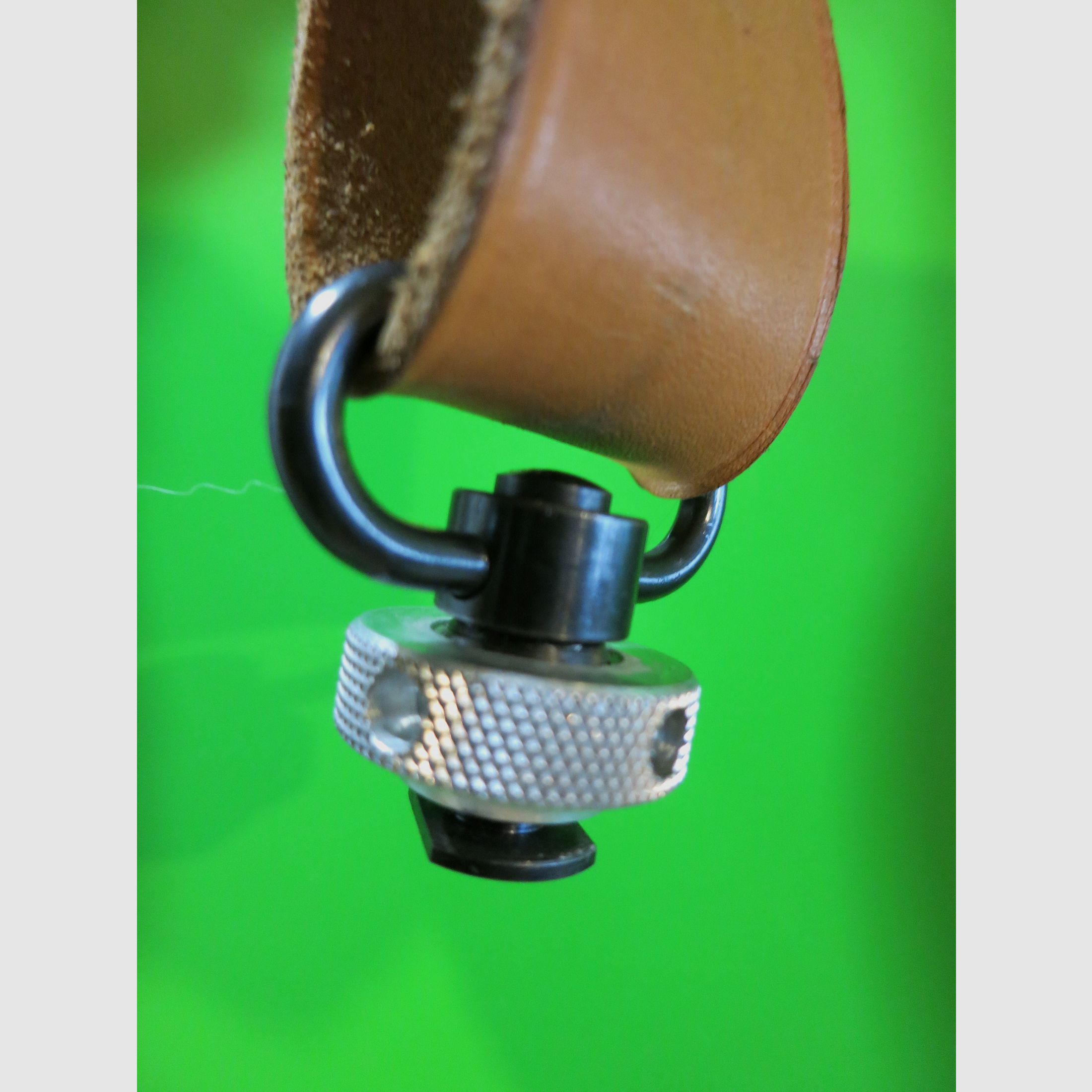 Anschütz shooting strap No. 7400 leather + hand stop with strap buckle