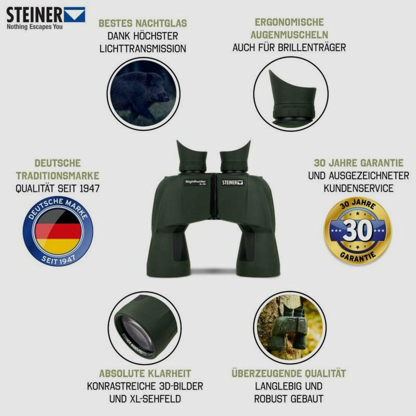 Steiner Nighthunter 8x56 binoculars, image 3 of 3