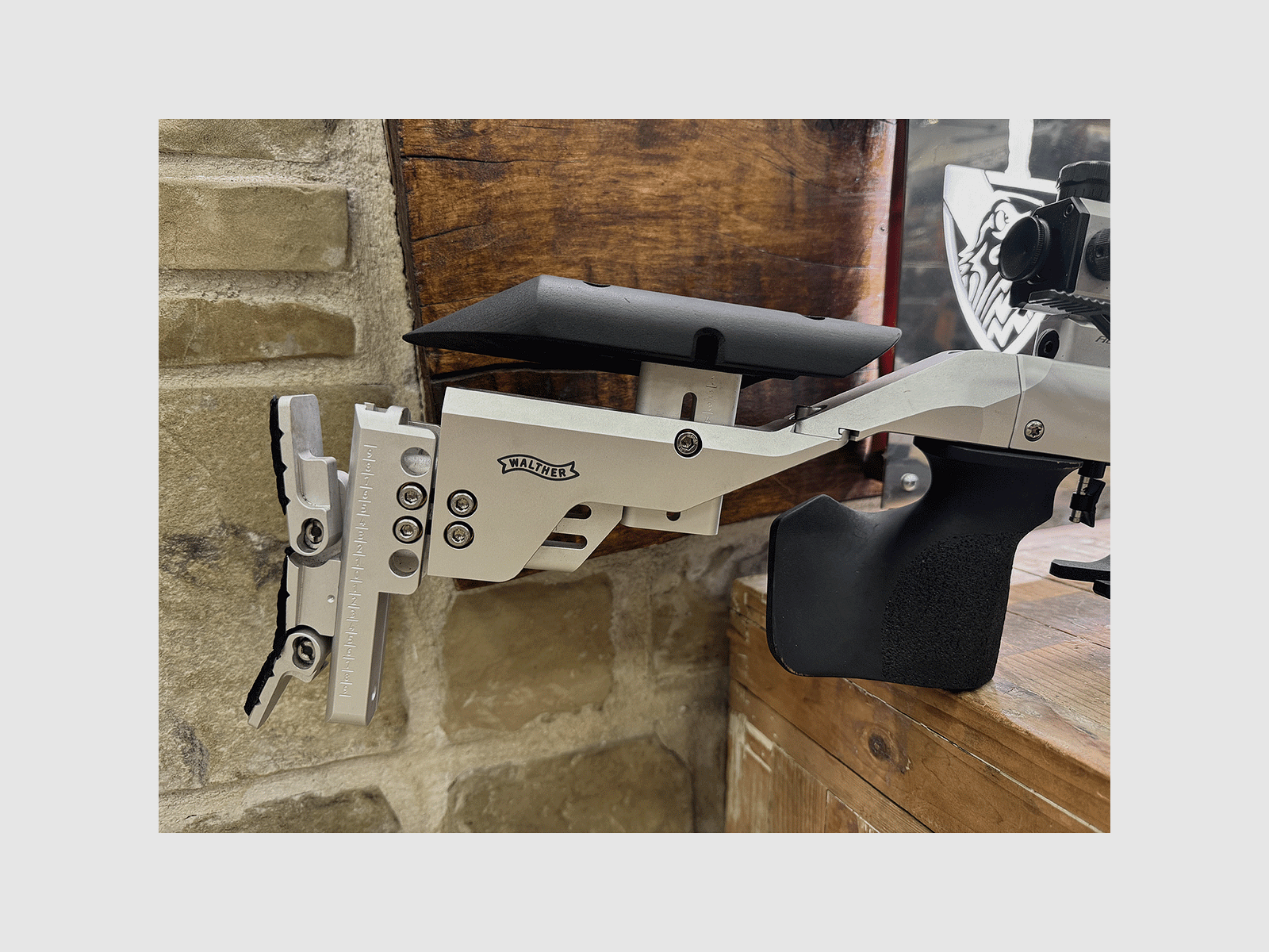 USED – RIFLE – WALTHER MOD. LG-400 COMPETITION SILVER cal. 4.5, image 3 of 9