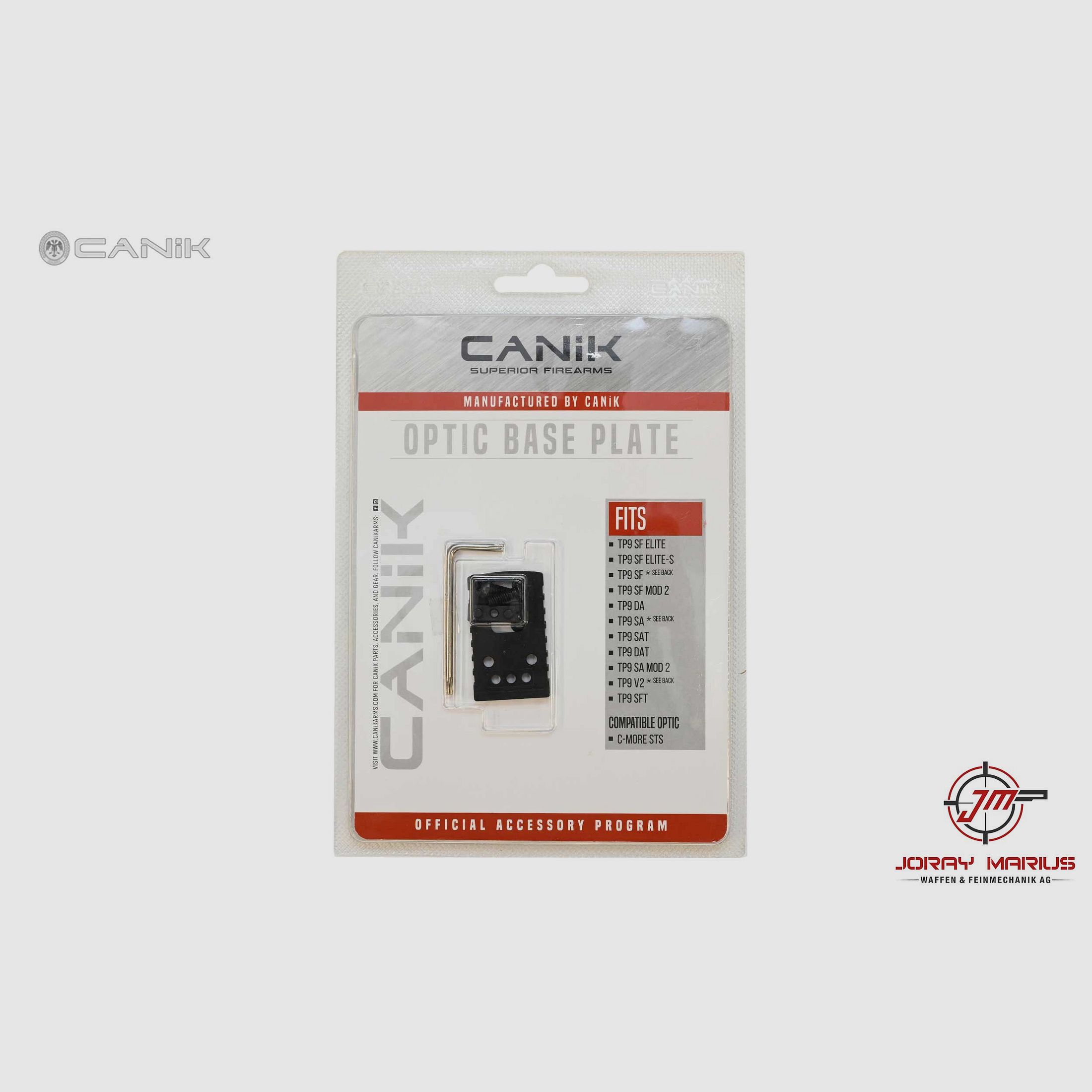 Canik optic adapter for non-optic-ready pistols