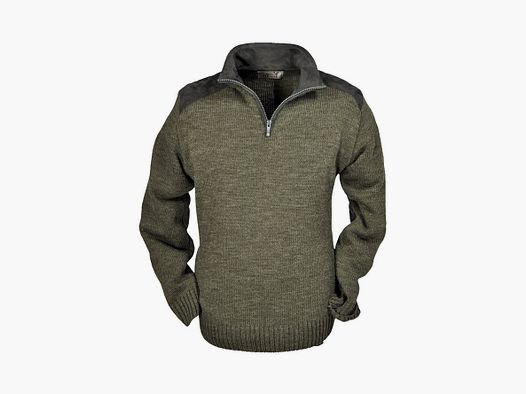 Overhues&Schüssler Troyer mit Stehkragen und Velourbesätzen