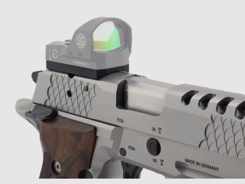 n/a OU Plaque d'adaptation ROMEO 1 / PRO pour pistolets Sig Sauer P226 / P220 X-Series (production allemande) Prêt pour optique | X-Short X-Five X-Six X5 X6