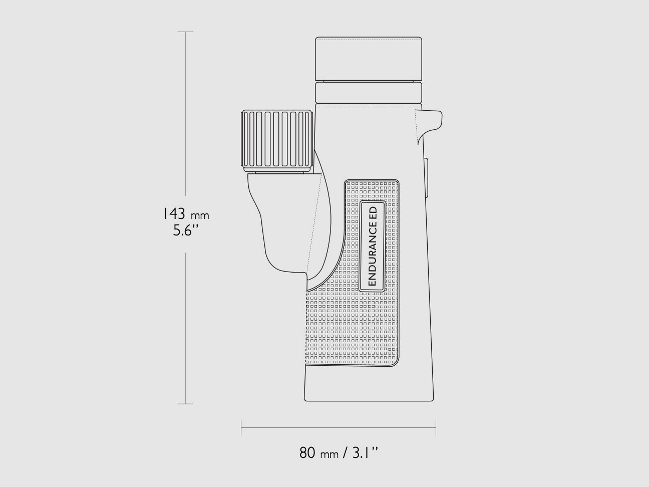 HAWKE 36321 Monokular Endurance ED 10x42 Grün