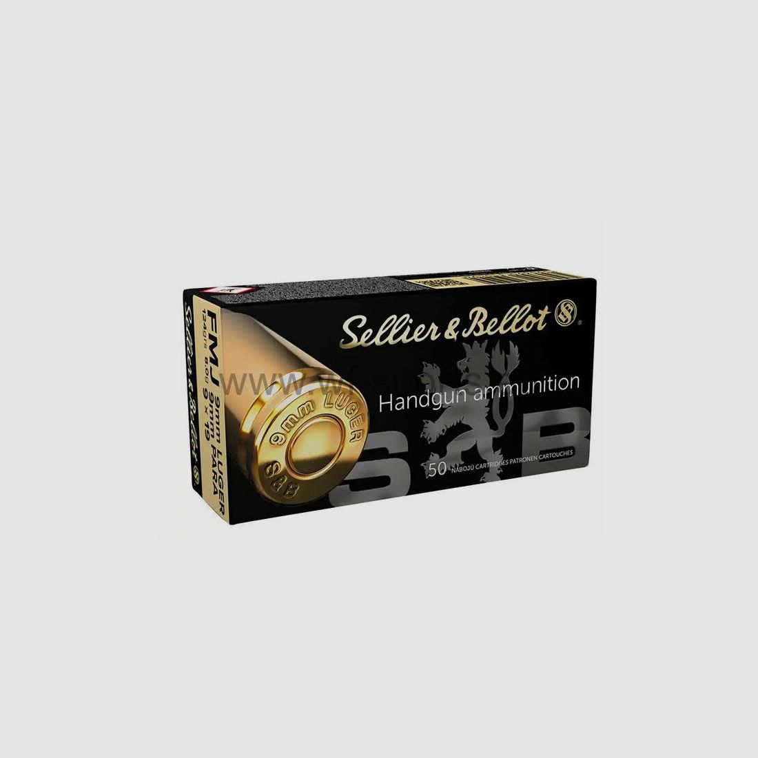 Sellier & Bellot 9mm Luger 50Stck 9x19 Luger WF-SPORTS, afbeelding 1 van 2