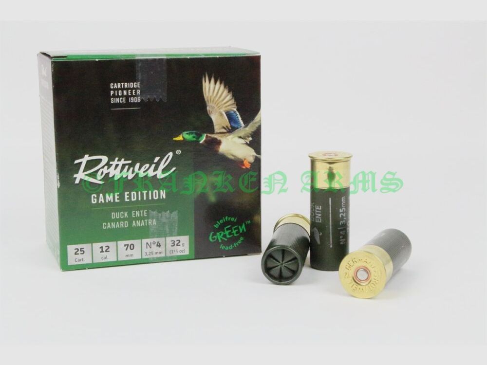 Rottweil Game Edition DUCK 12/70 3.25mm 25 pieces bulk prices