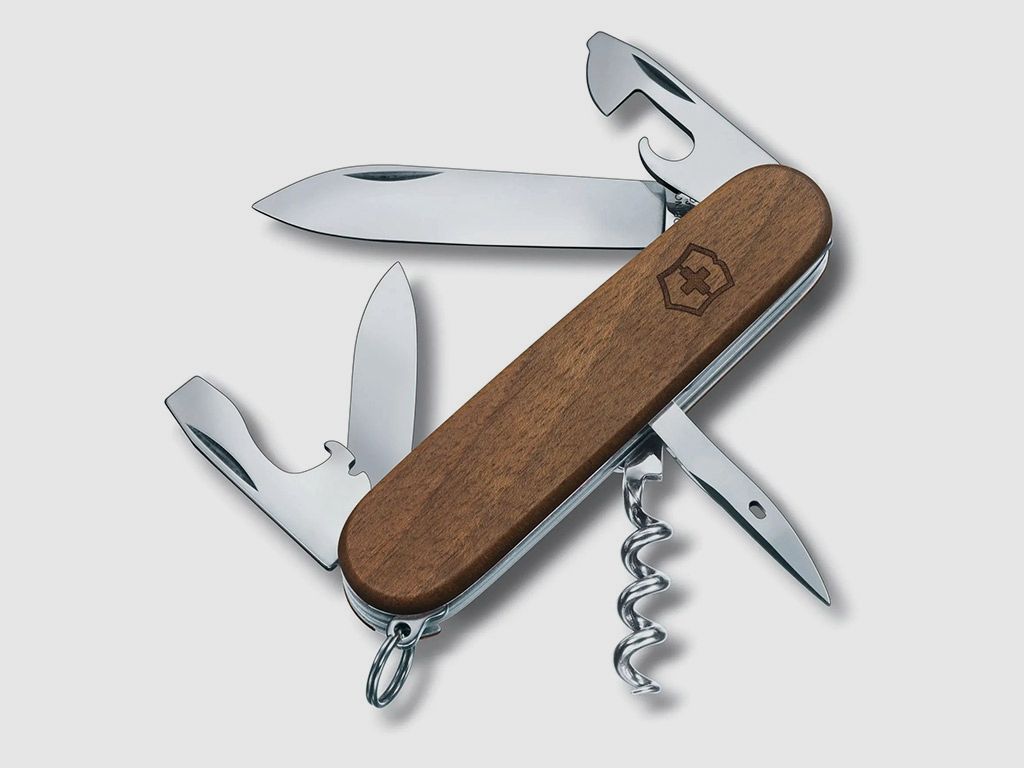 Multitools Schweizer Taschenmesser Victorinox Spartan Wood LĂ¤nge 9,1 cm 10 Funktionen (P18)