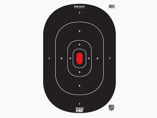 8 Bersagli HTP 12x18"/30x45cm Silhouette Splatter