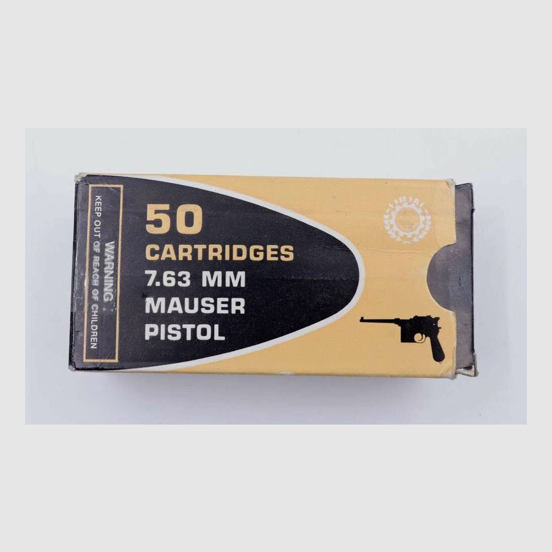 Portugués - munición de pistola desconocida 7,63 Mauser