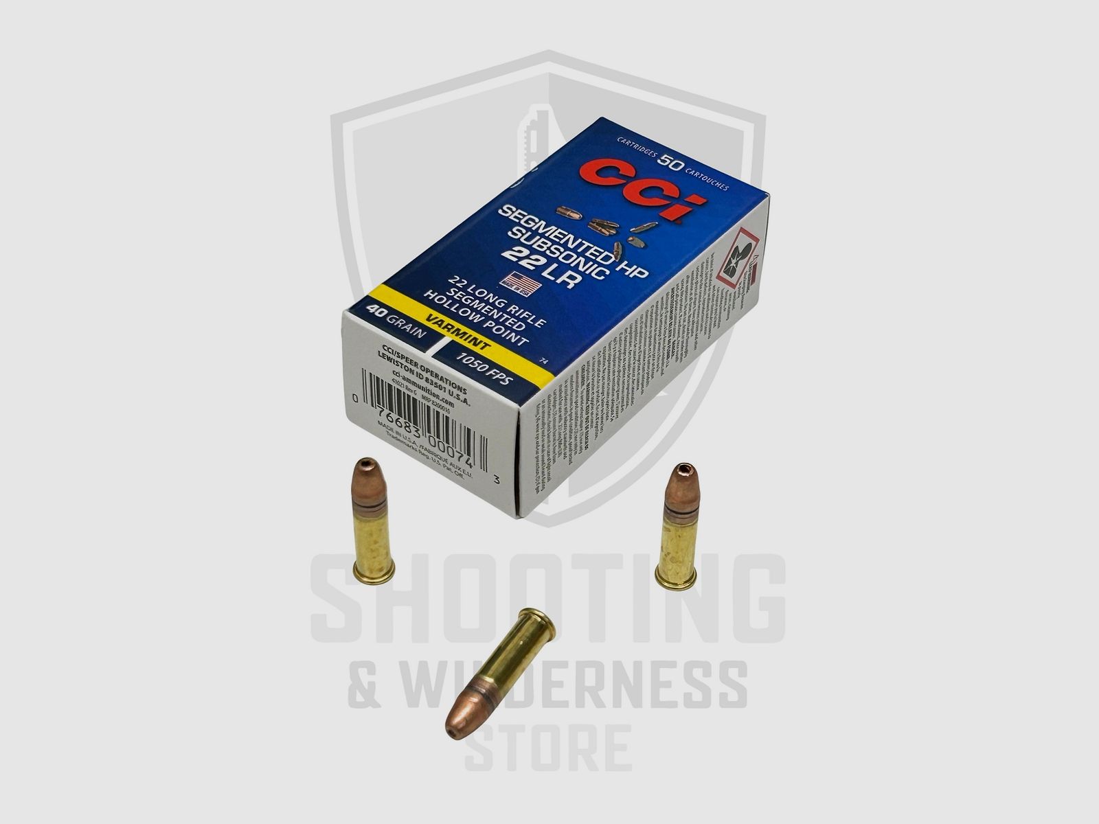 CCI 74 Subsonic Segmented HP CPHP 40gr .22LR, immagine 1 di 2