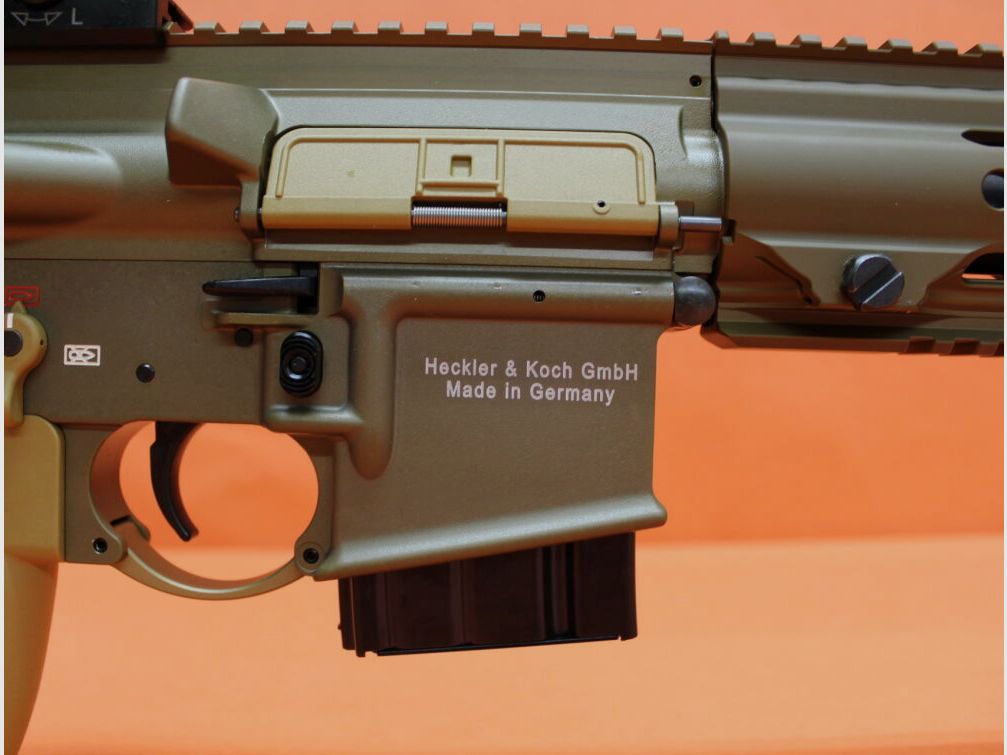 Heckler&Koch Ha.Büchse .223Rem Heckler&Koch/H&K MR223 A3 16,5" Lauf RAL8000 HKey L, Gas-Piston-System AR-15/HK416