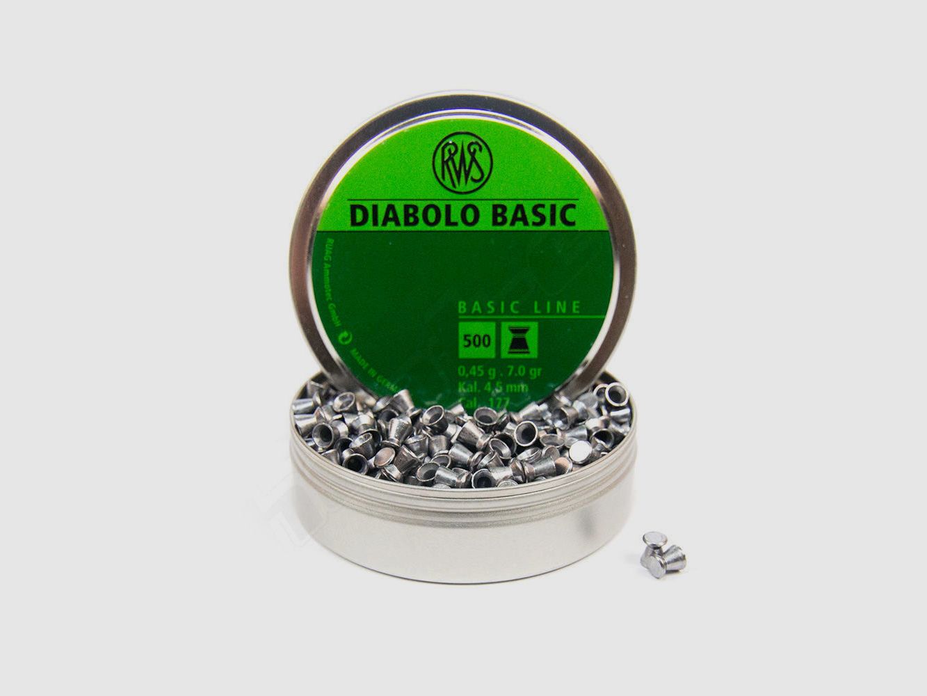 RWS Basic Line Diabolos Flachkopf 4,5 mm - 500 Stück