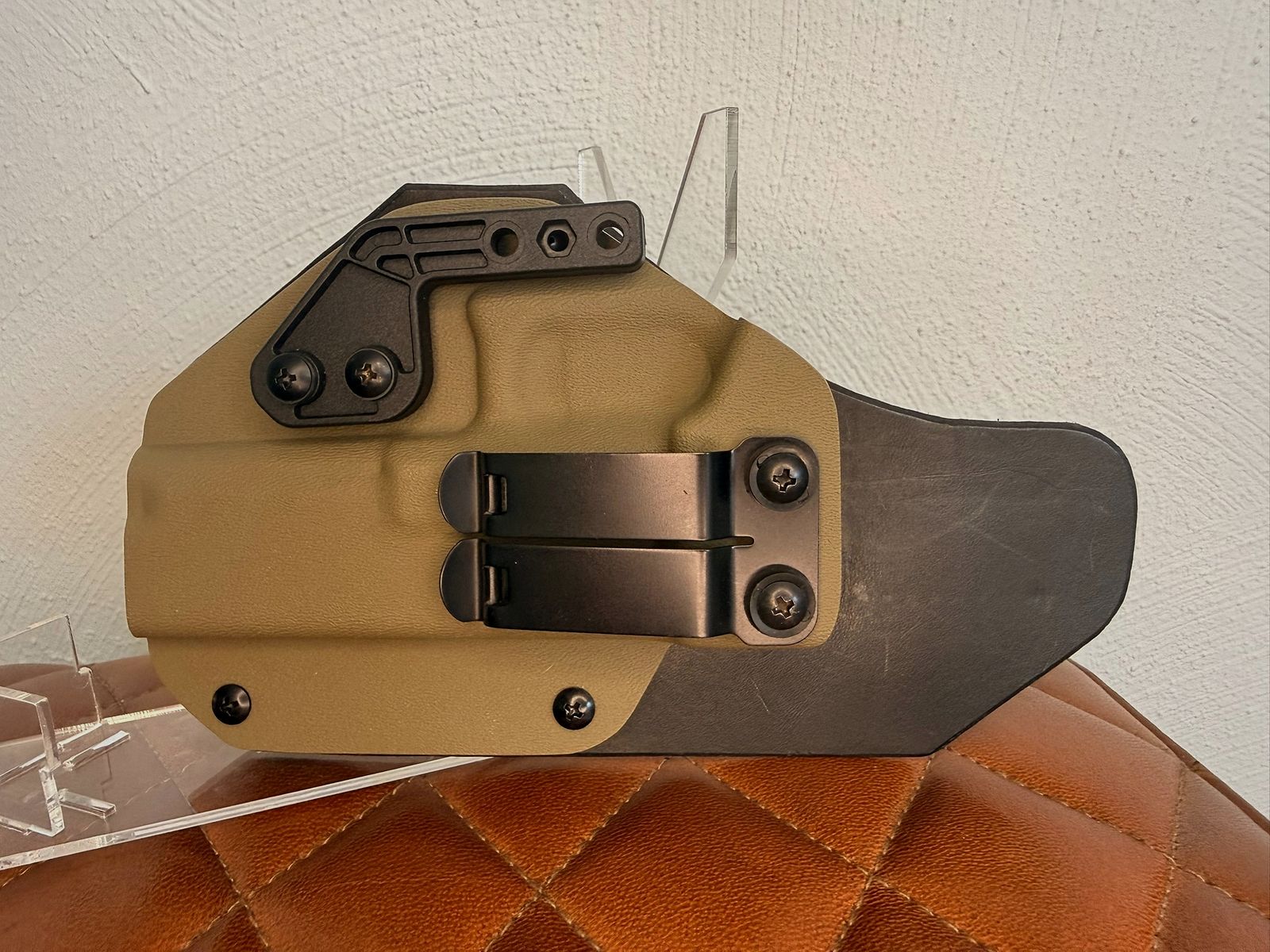 Funda para Glock 17 Gen 5 Kydex Cuero Funda Híbrida de PK Bladesmith