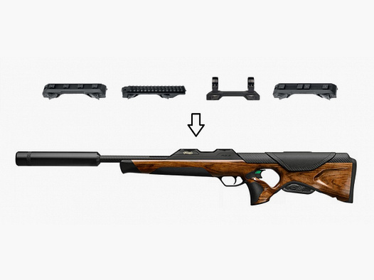 Walther RS3 Heritage Fourstar avec silencieux - carabine à répétition