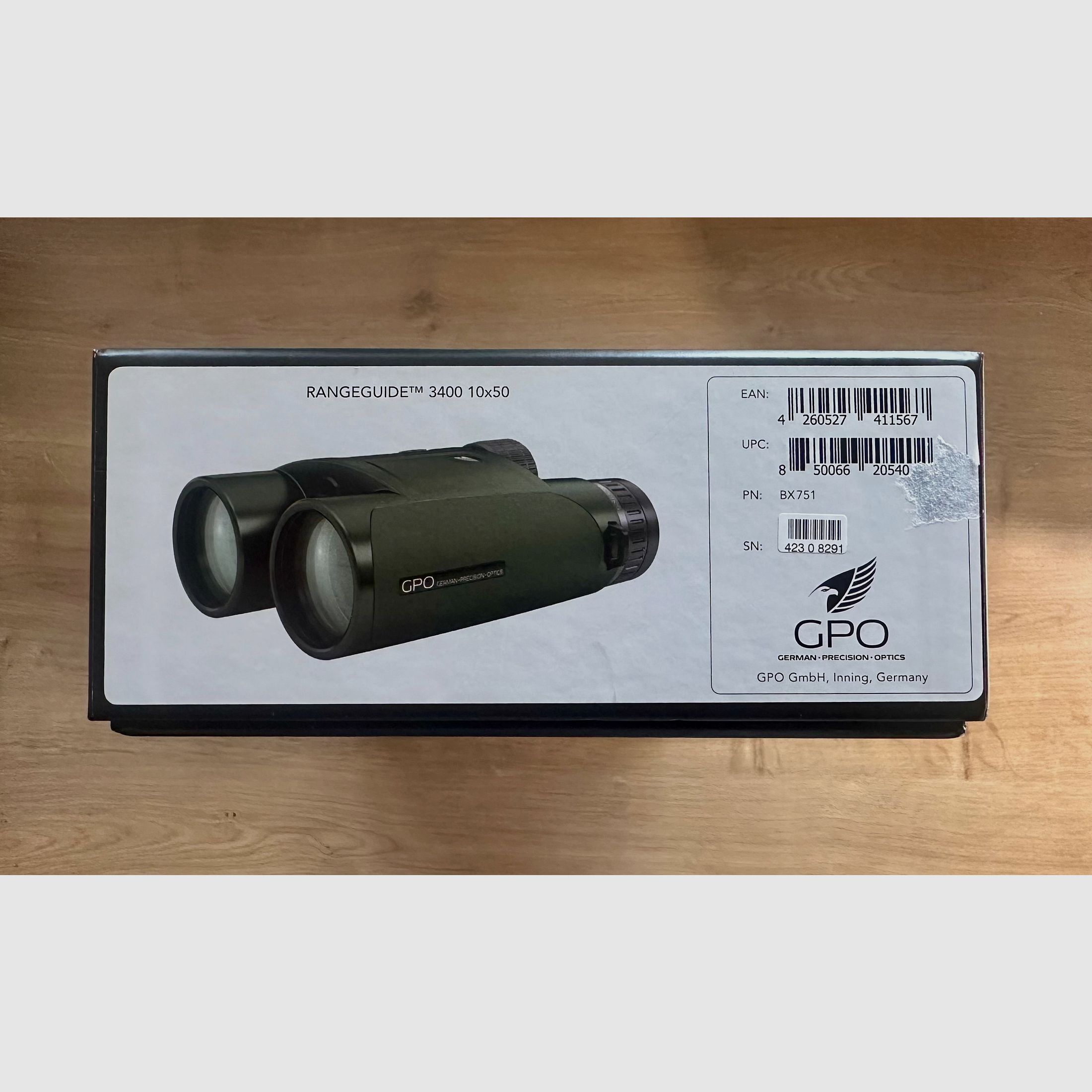GPO Rangeguide 3400 10x50 Fernglas mit Entfernungsmesser NEU & OVP, Bild 4 von 5