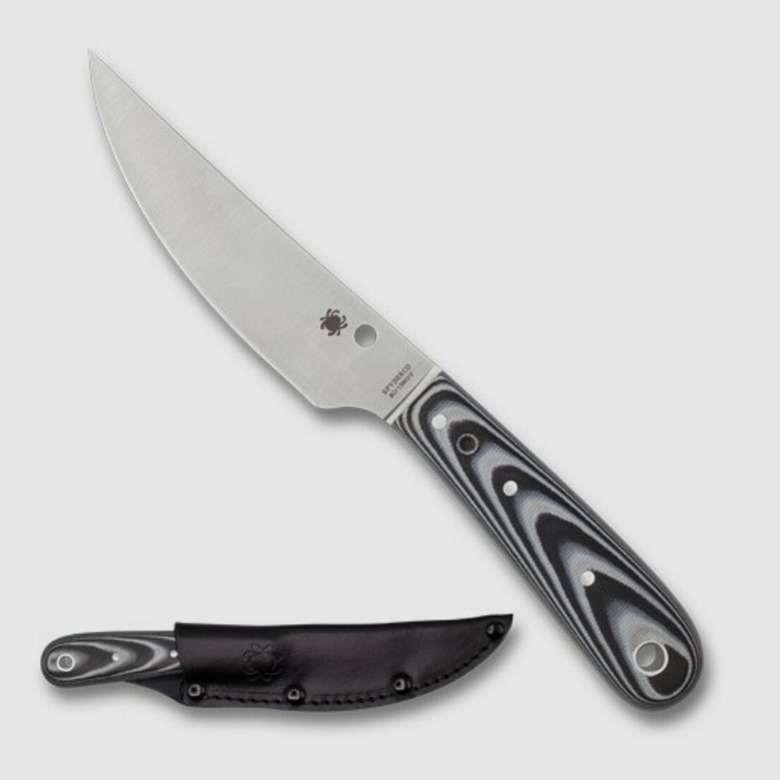 Cuchillo Spyderco Bow River NEGRO Y GRIS CLARO Liso, imagen 2 de 3