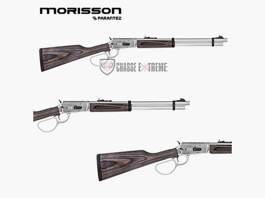 Lever-Action Rifle MORISSON 46cm Nickel and Laminated Cal. 44 Mag
