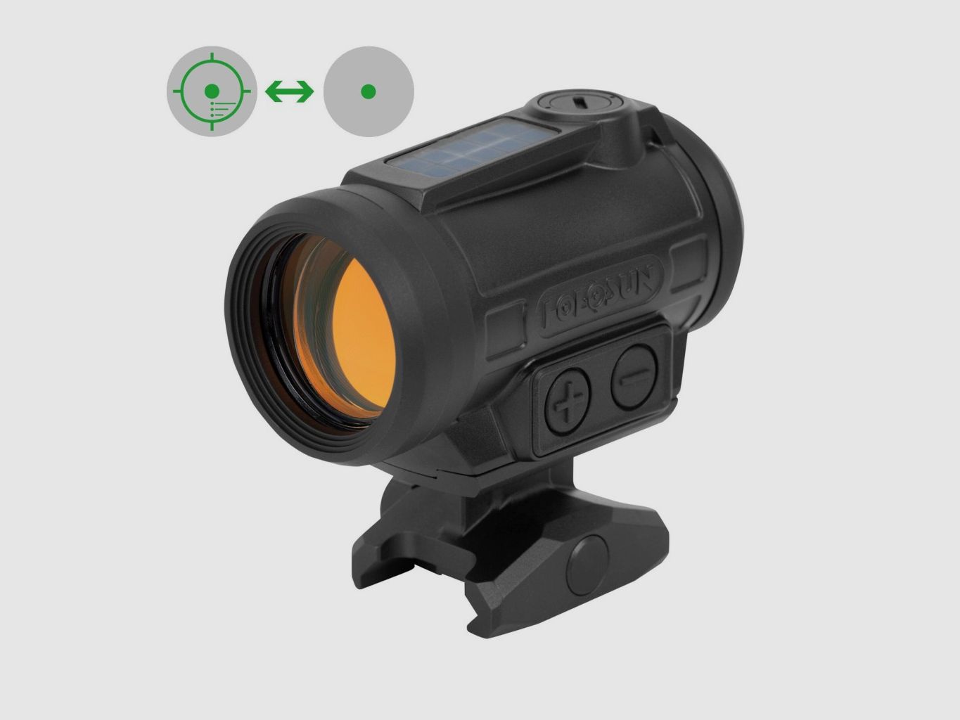 Holosun Reflex Sight ARO-EVO-SPR-GR with green reticle: 2MOA Dot & 65MOA Circledot or SPR-2MOA Dot & SPR-65MOA Circledot, image 1 of 9