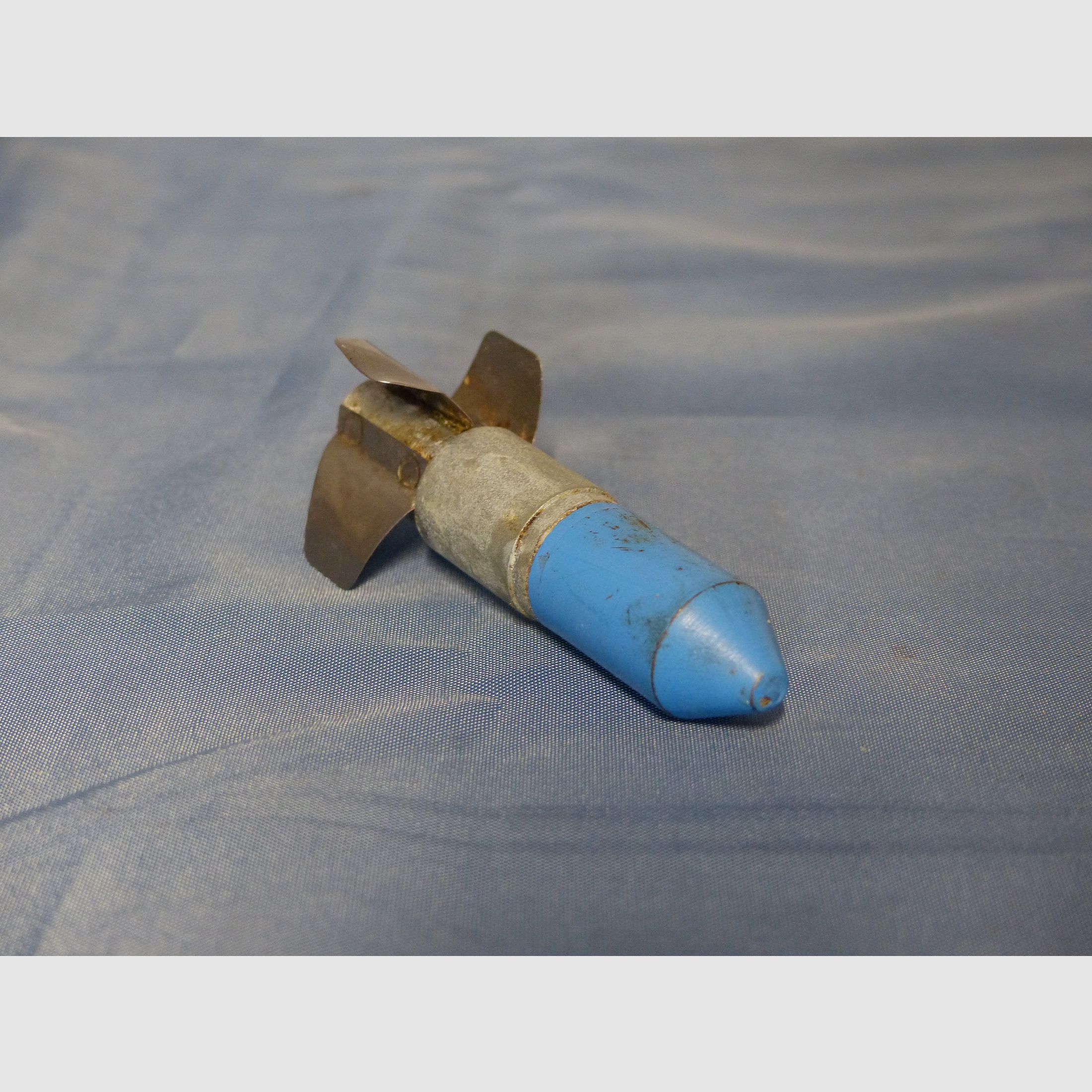 Bundeswehr BW 3 pièces de munitions d'exercice cartouches projectiles bleus G3 matériel de nettoyage années 60 70